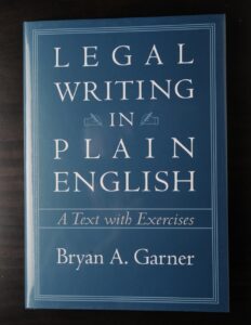 Legal Writing in Plain English: A Text with Exercises